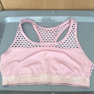 Ultimate pink Victoria secret unlined sports bra size large